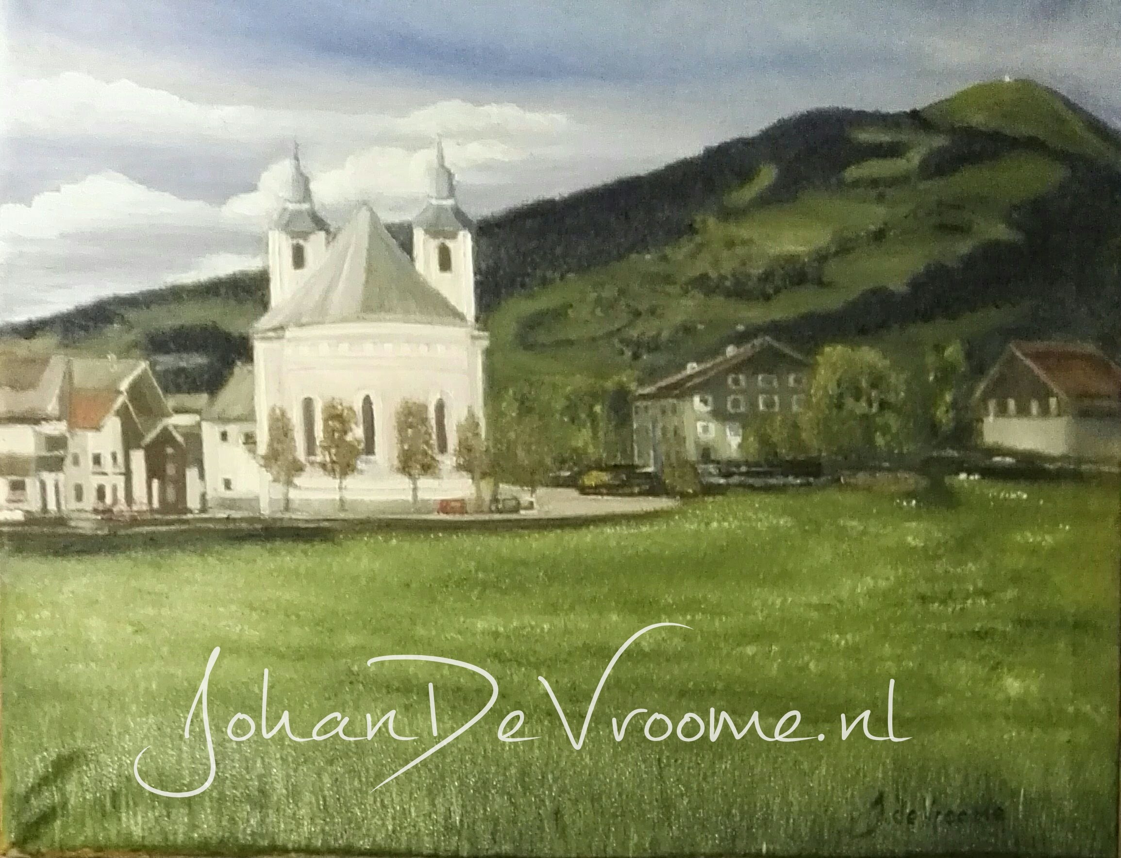 Afbeelding schilderij Brixen im Thale.