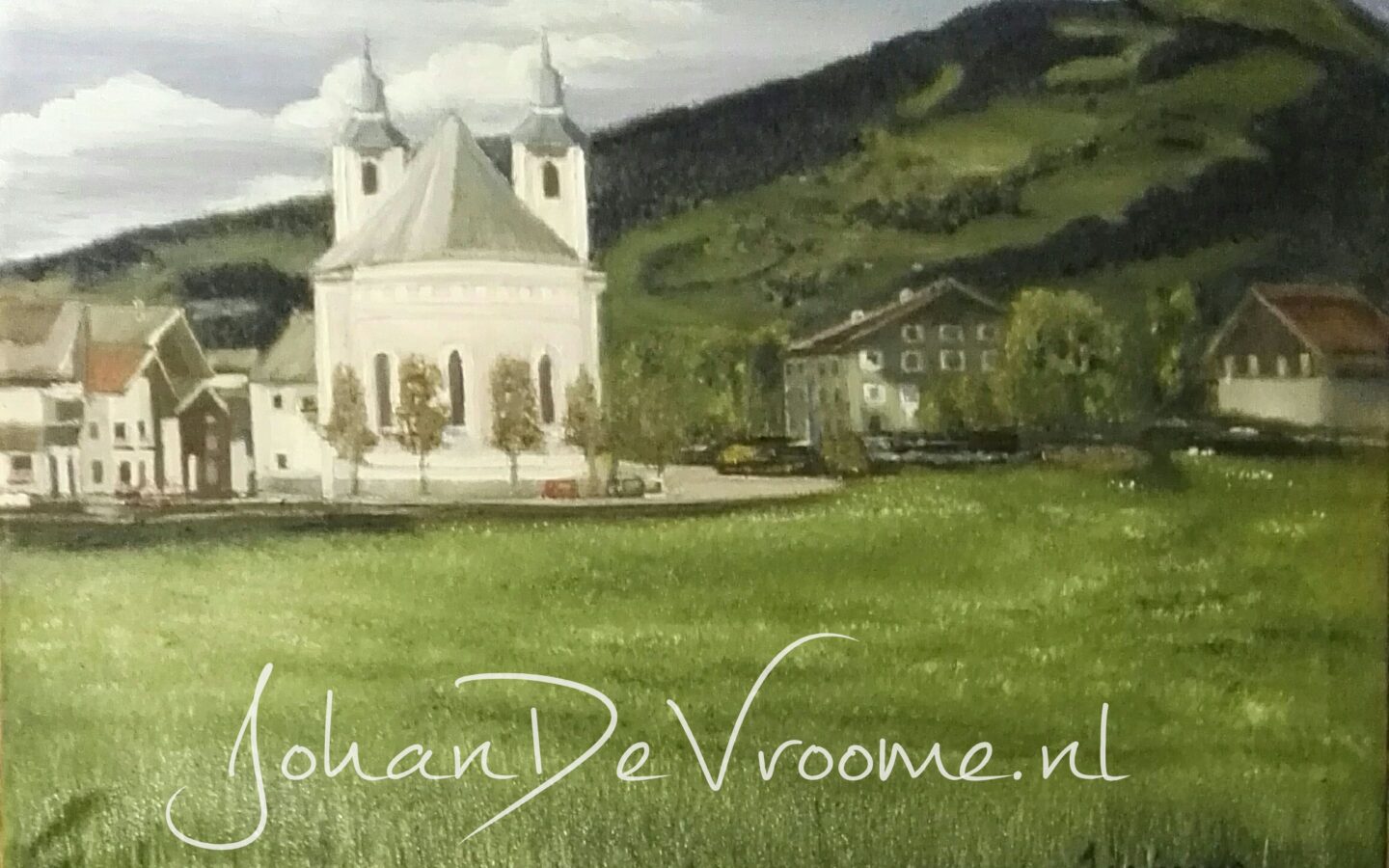 Afbeelding schilderij Brixen im Thale.